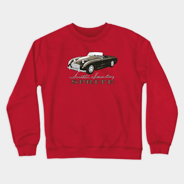 Austin Healey Bugeye sprite UK Crewneck Sweatshirt by Midcenturydave